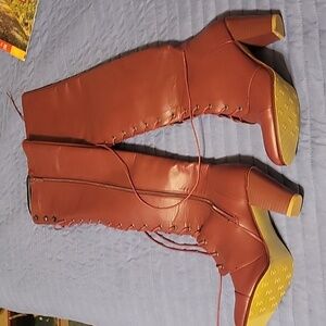 Knee high boots  Maroon